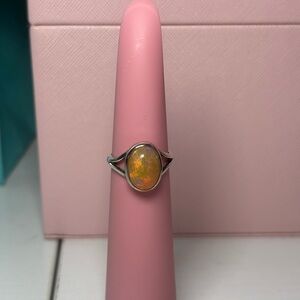 Ethiopian Opal Ring Sterling Silver SIZE:6